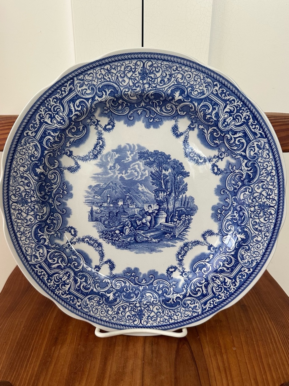 THE SPODE BLUE ROOM COLLECTION CONTINENTAL VIEWS Vintage Plate England